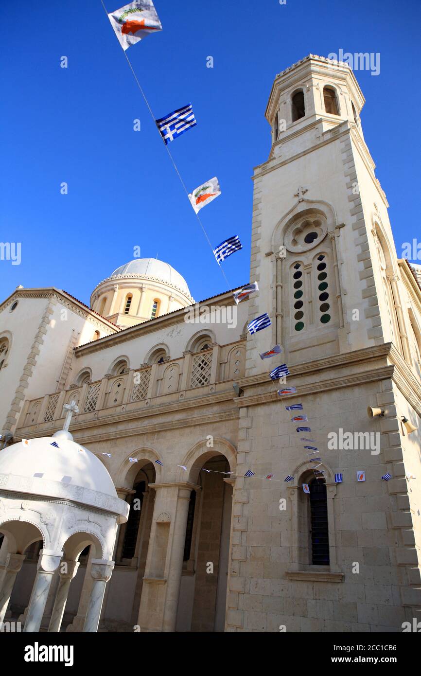 Chypre, Limassol, cathédrale d'Agia Napa Banque D'Images