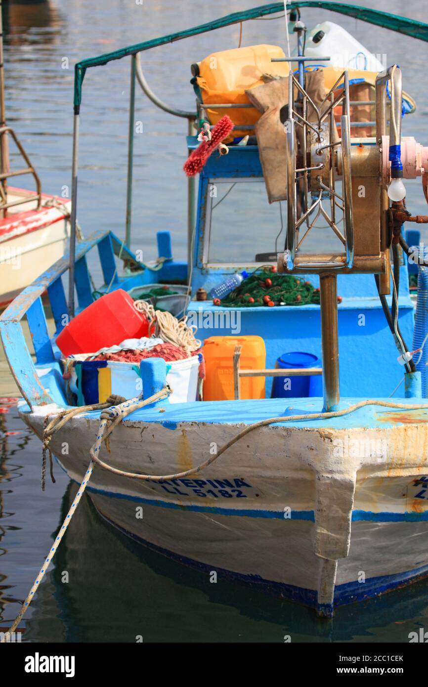Chypre, Paphos, le port Banque D'Images
