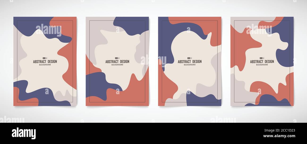 Modèle de couverture de brochure à motif de forme minimaliste abstrait. Utilisation pour publicité, poster, maquette, espace de copie du texte. Illustration vector eps10 Illustration de Vecteur