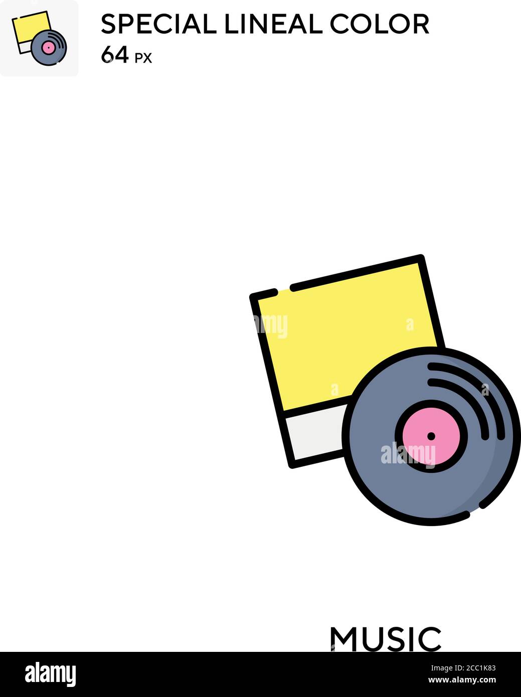 Musique icône spéciale de vecteur de couleur de ligne. Icônes de musique pour votre projet d'entreprise Illustration de Vecteur