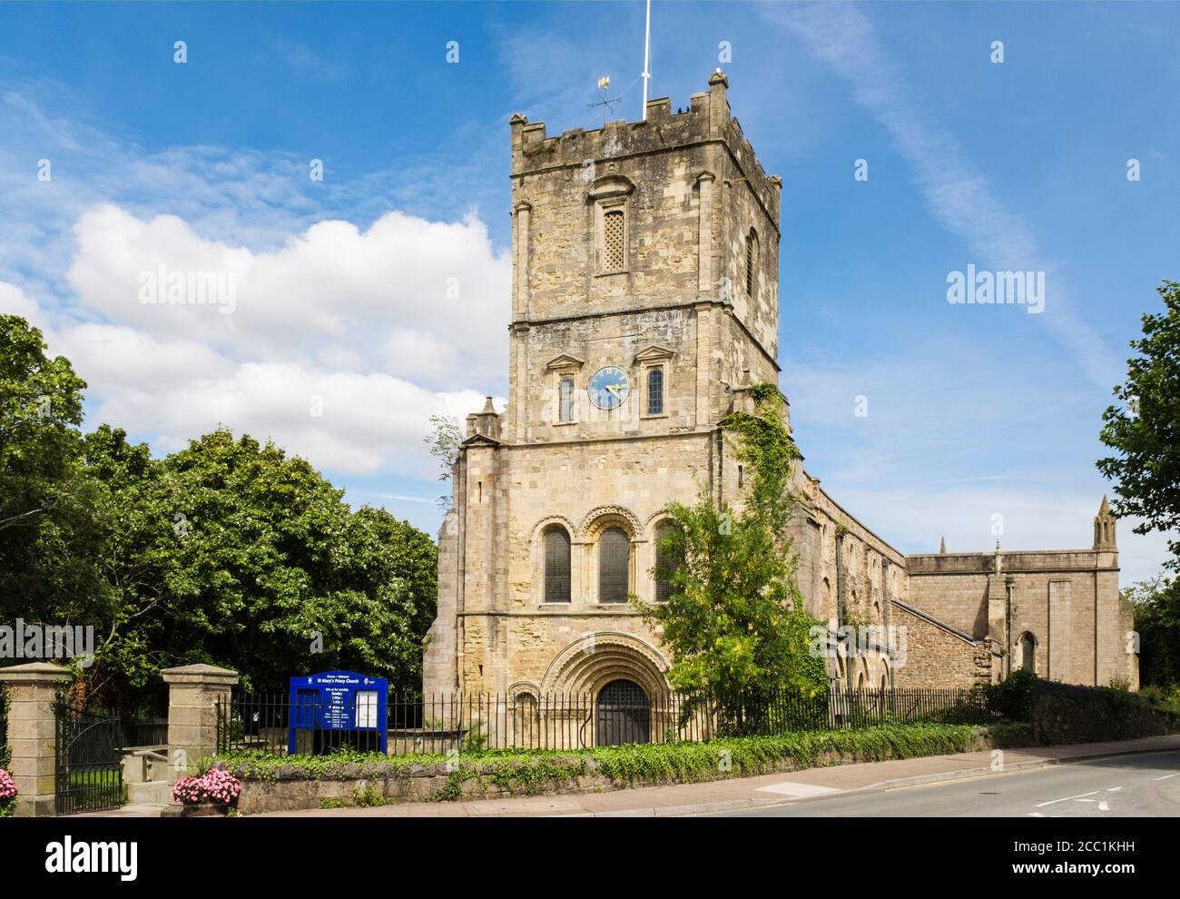 Église du Prieuré de Sainte-Marie datant du XIIe siècle. Chepstow, Monbucshire, pays de Galles, Royaume-Uni, Grande-Bretagne Banque D'Images