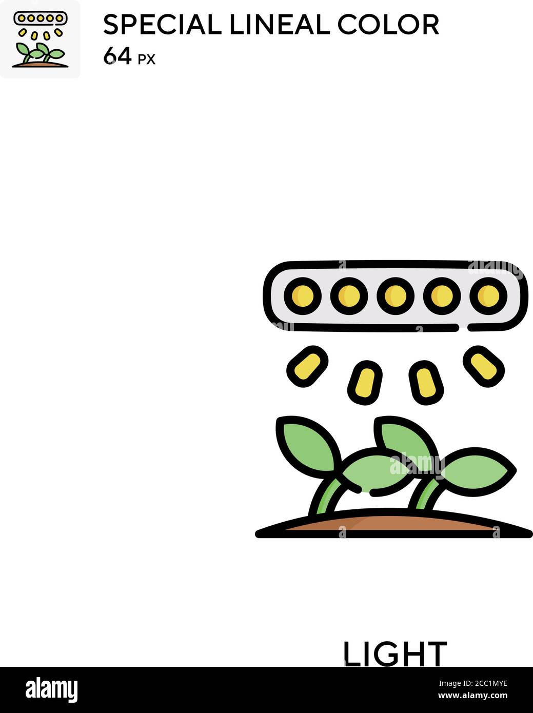 Icône de vecteur de couleur de ligne spécial clair. Icônes lumineuses pour votre projet d'entreprise Illustration de Vecteur