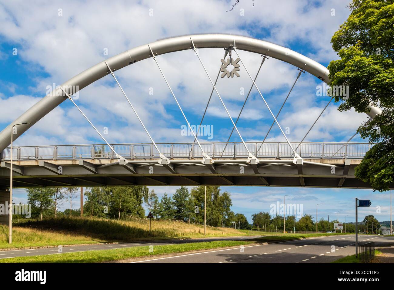 L'A8 au pont Gogarburn le site du monde Siège de la Royal Bank of Scotland Banque D'Images