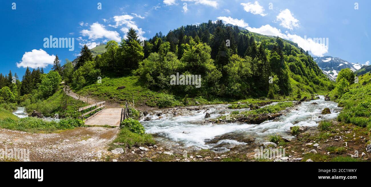 Germany, Bavaria, vue de l'Allgaeu Hautes Alpes Banque D'Images