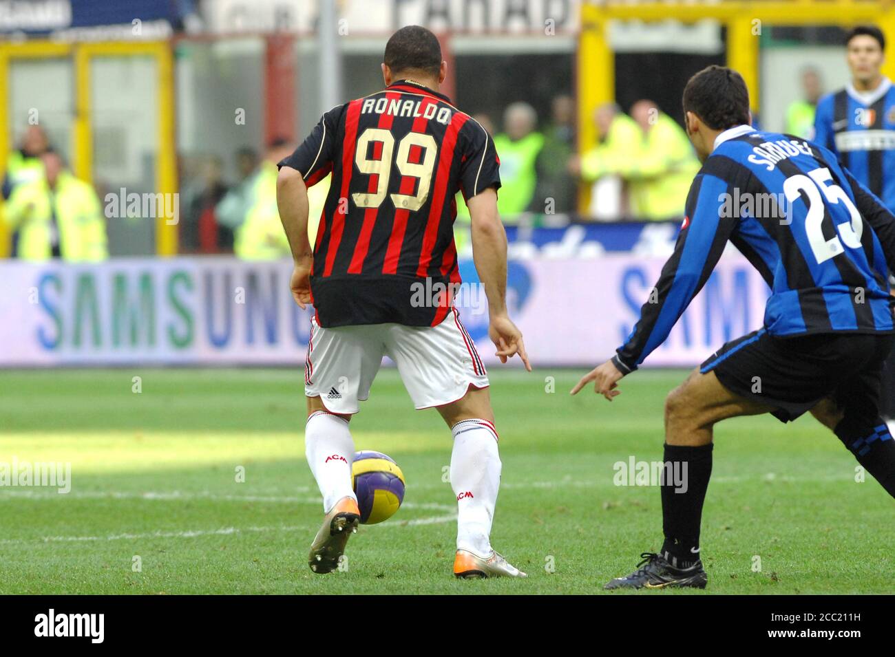 Milan Italie, 11 mars 2007, Stade Meazza, Championnat de football sérieux A 2006/2007, FC Inter - AC Milan: Ronaldo en action pendant le match Banque D'Images
