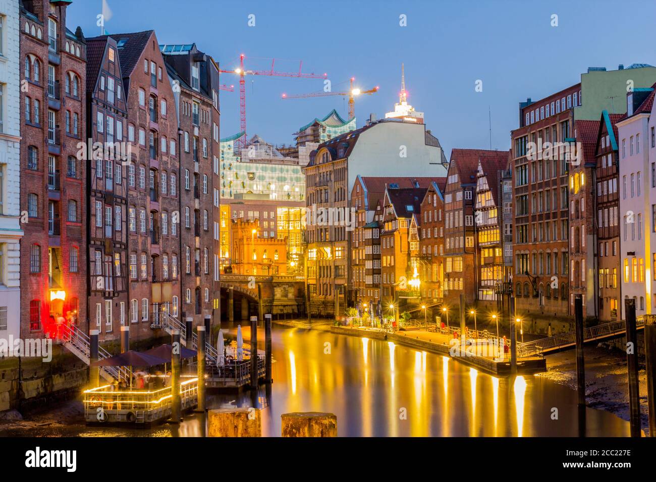 Allemagne, Hambourg, vue de l'Elbphilharmonie Banque D'Images