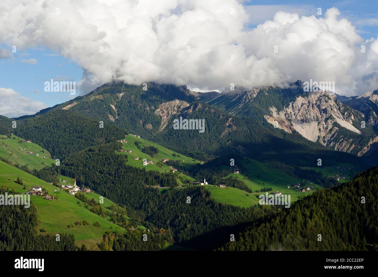 L'Italie, l'Alto Adige, dans le Tyrol du Sud en Val Badia, Mareo Banque D'Images