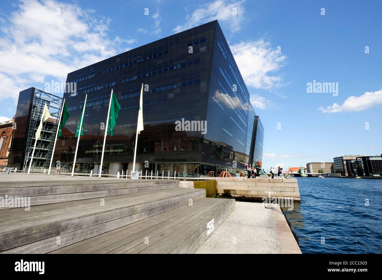 Danemark, copenhague, vue de la Bibliothèque royale du Danemark Banque D'Images