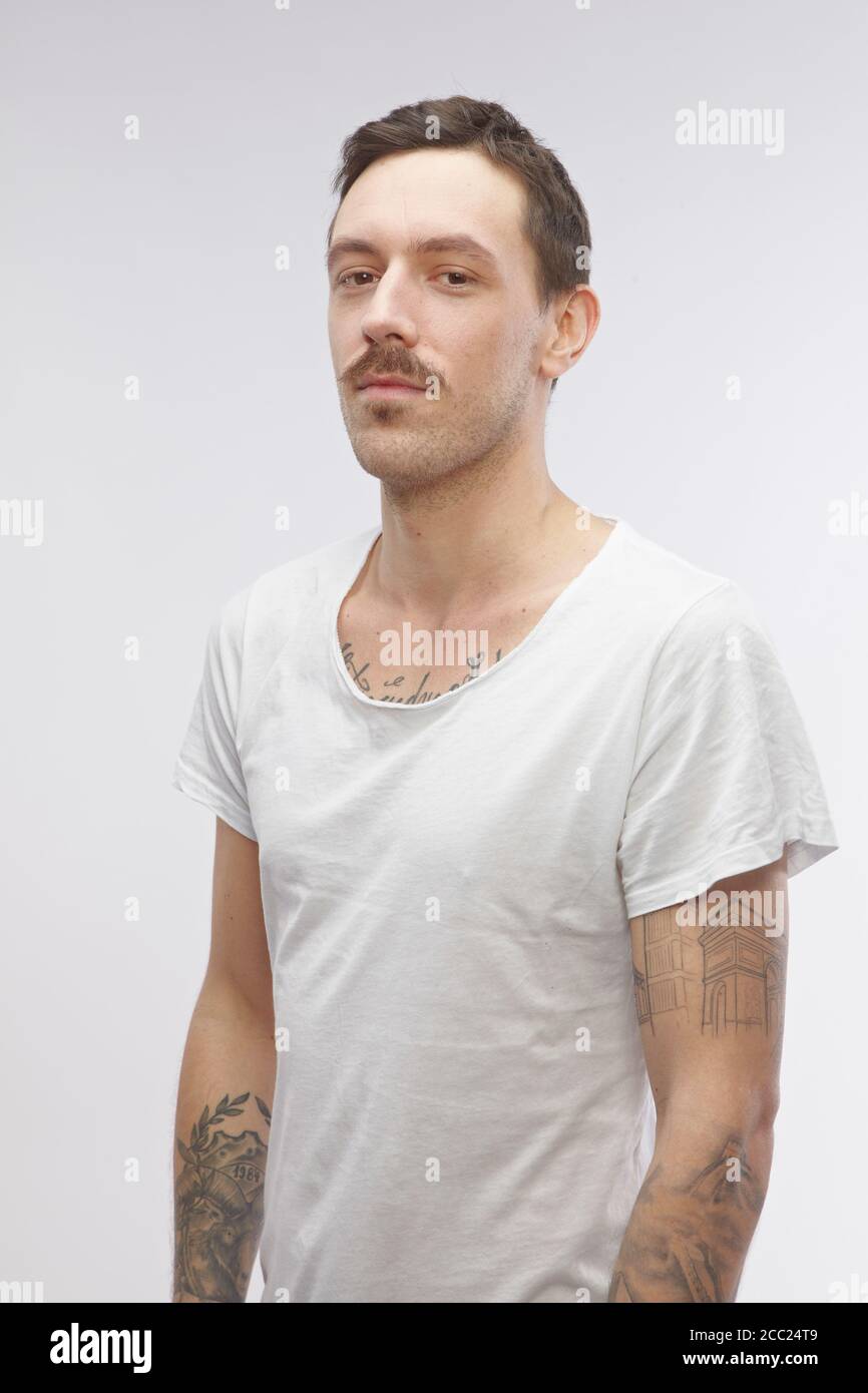 Portrait de jeune homme Banque D'Images