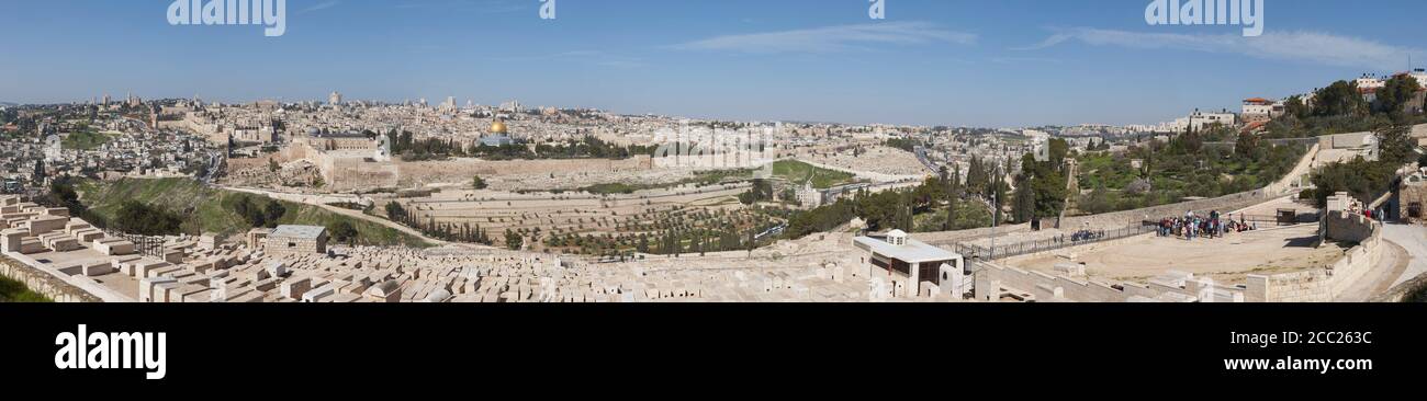 Israël, Jérusalem, sur le mont Olivet Banque D'Images