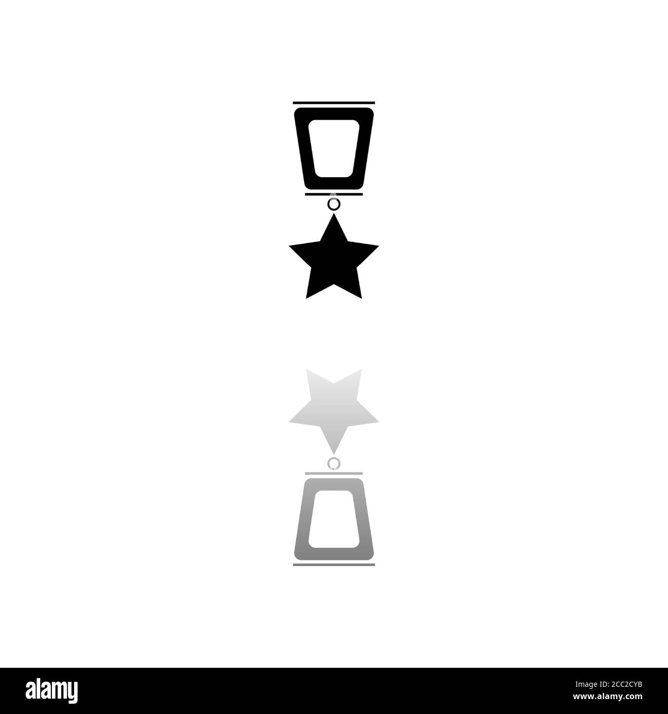 Prix. Symbole noir sur fond blanc. Illustration simple. Icône vecteur plat. Ombre de réflexion miroir. Peut être utilisé dans logo, Web, mobile et UI UX p Illustration de Vecteur