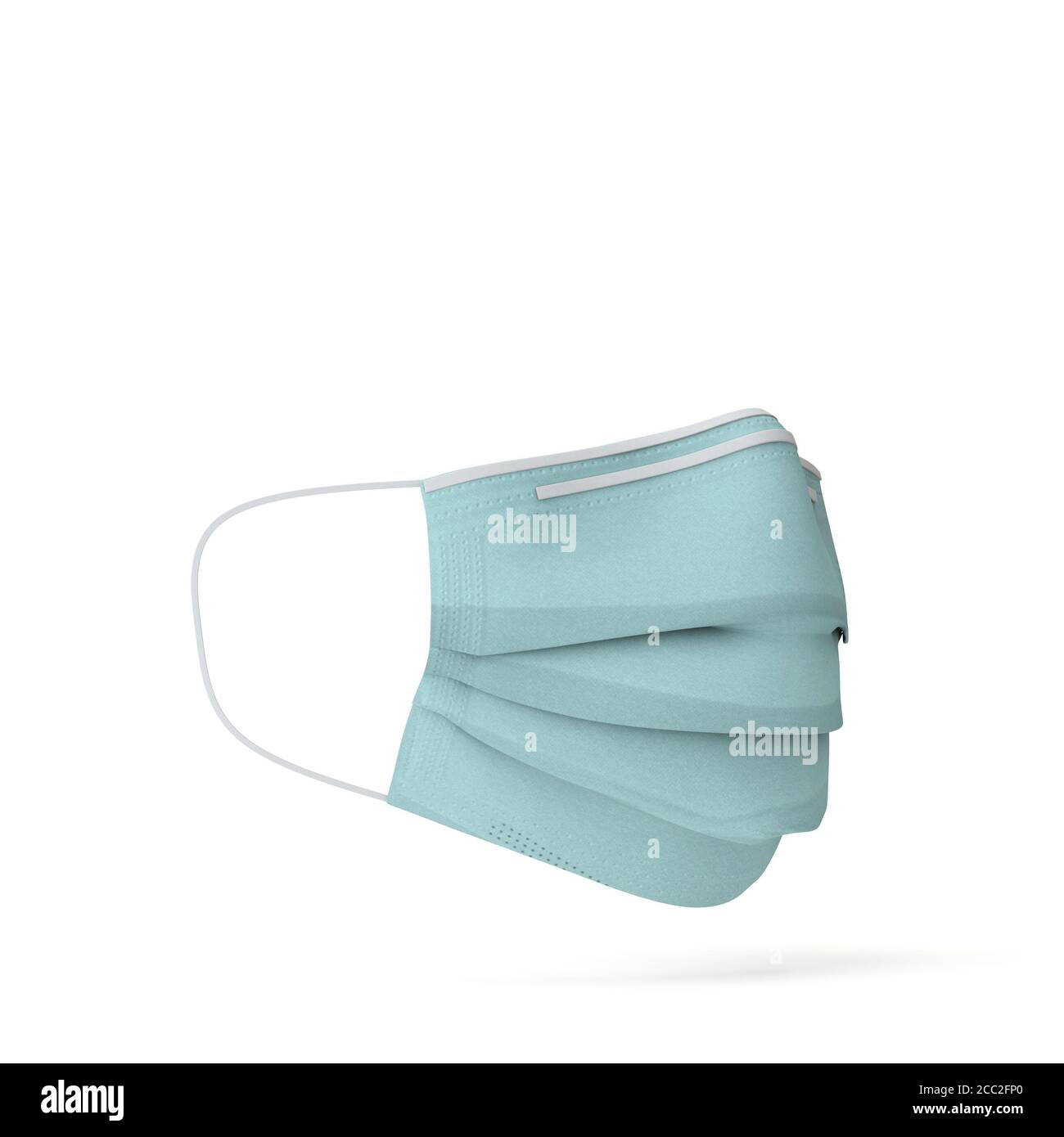 Masque médical chirurgical de protection. Rendu 3D Banque D'Images