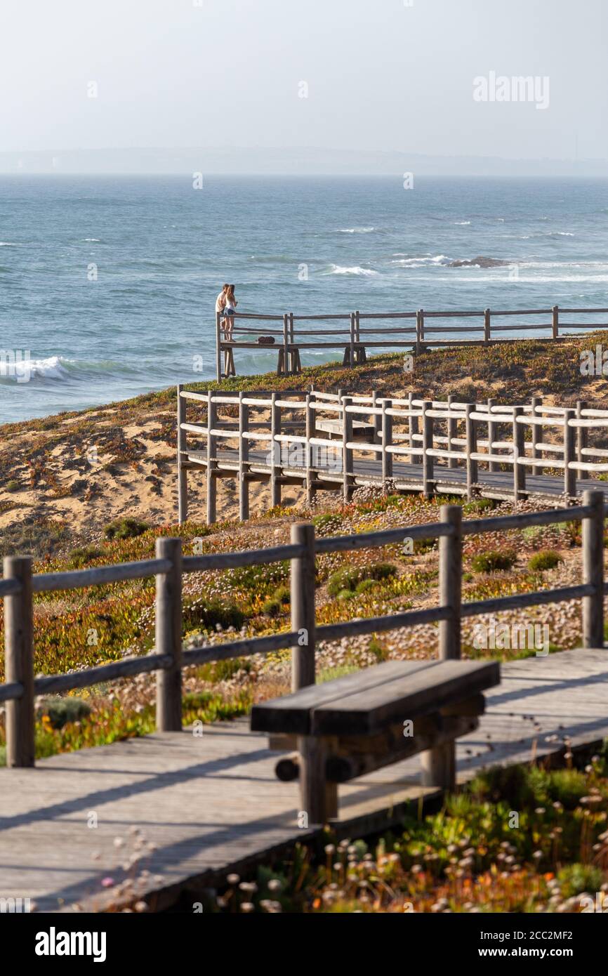 Points de vue de la Costa Vicentina, près de la plage de Malhao Banque D'Images