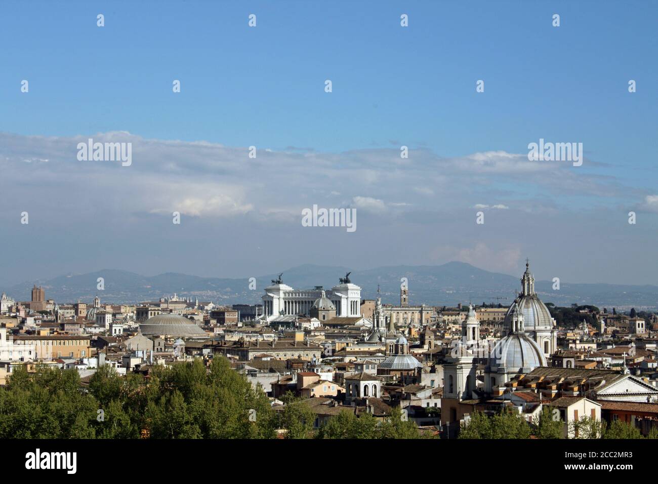 Belle vue sur Rome, explorez la ville Banque D'Images