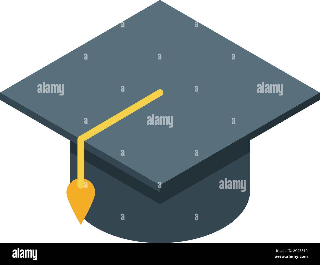 Icône de subvention de l'étudiant gradué, style isométrique Illustration de Vecteur