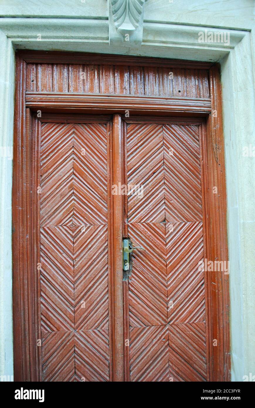 De belles portes à la ville fortifiée de Bakou, site classé au patrimoine mondial de l'UNESCO. Azerbaïdjan Banque D'Images