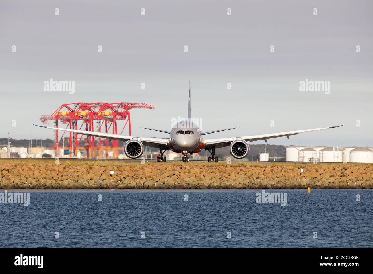 Jetstar Boeing 787 à l'aéroport de Sydney Banque D'Images