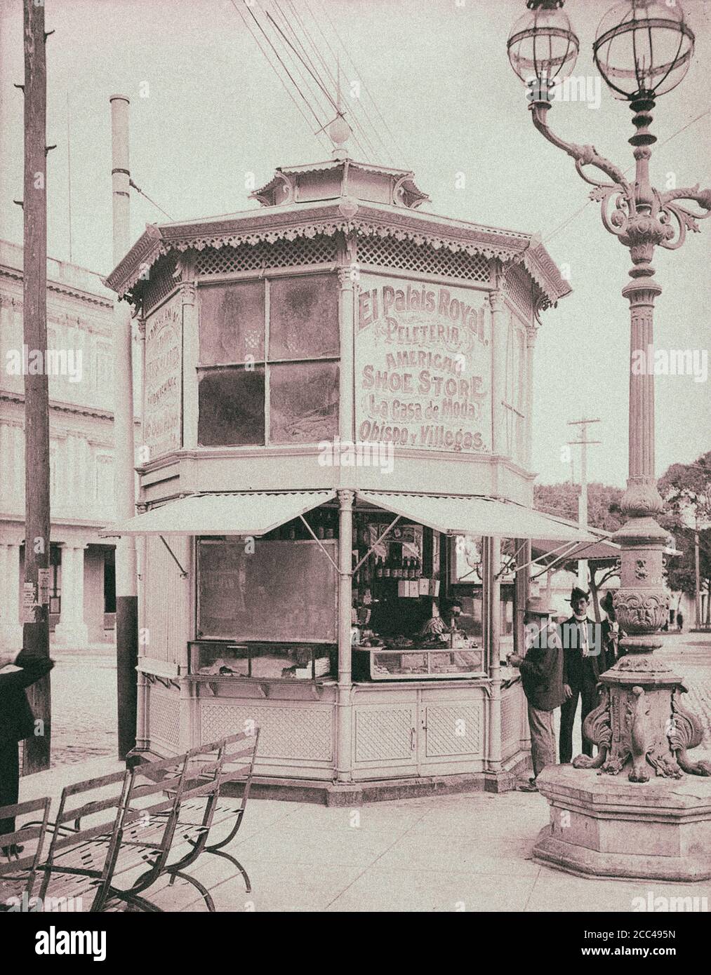 La vieille Havane. Un marchand de coin de rue. Cuba. 1904 Banque D'Images