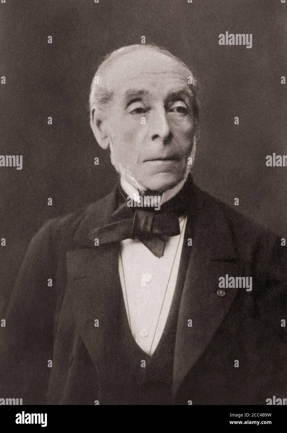 Gabriel Jean Baptiste Ernest Wilfrid Legouvé (1807 – 1903) est un dramaturge français. Banque D'Images
