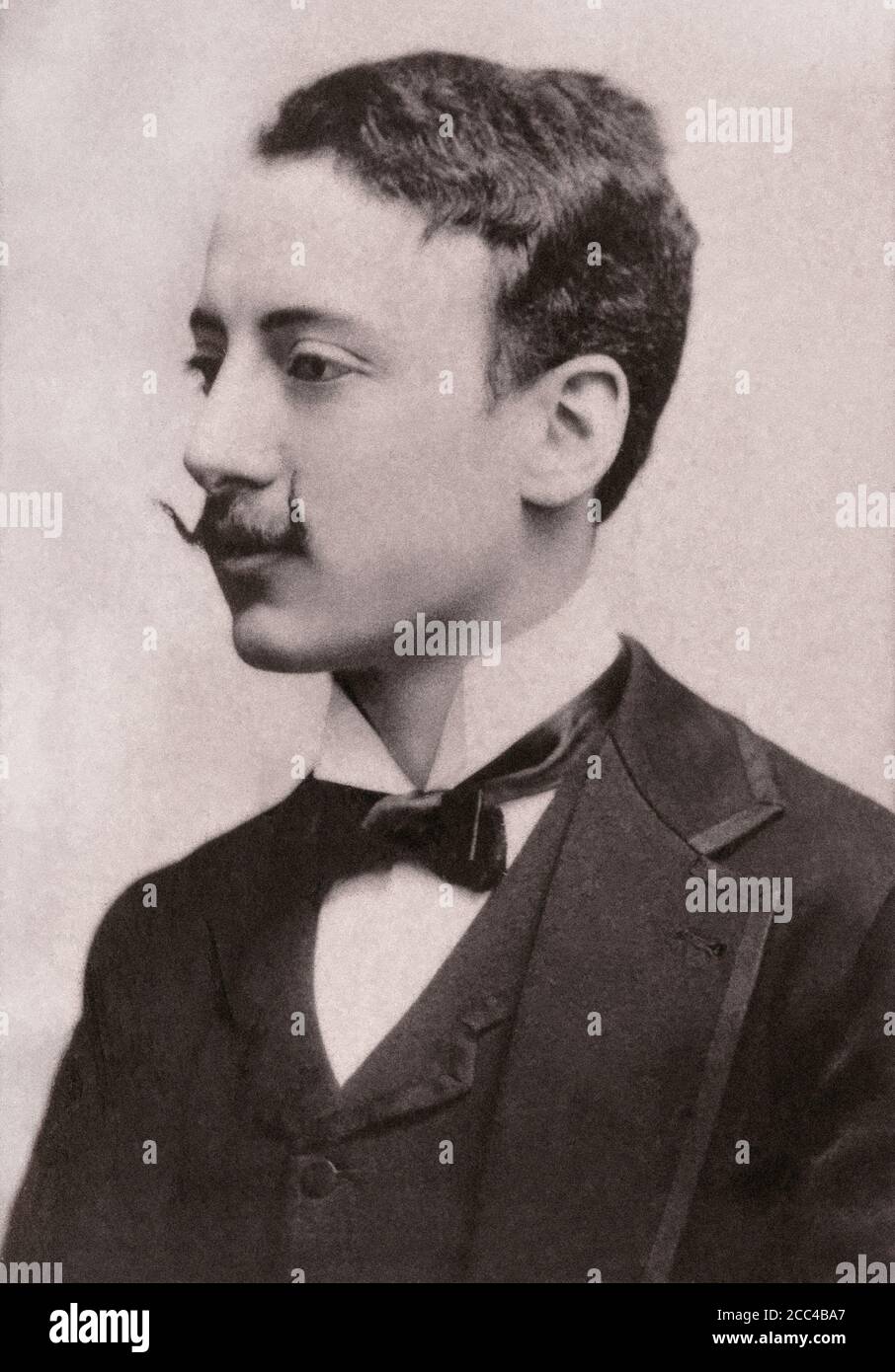 Le général Gabriele d'Annunzio, prince de Montenevoso (1863 – 1938), parfois orthographié d'Annunzio, était un poète, dramaturge et journaliste italien Banque D'Images