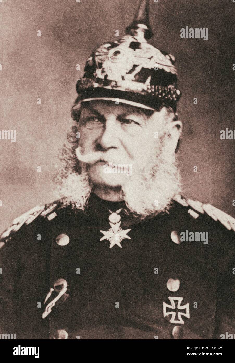 William I ou Wilhelm I (1797 – 1888) De la Maison de Hohenzollern était roi de Prusse 2 janvier 1861 et le premier empereur allemand de 18 Janvier Banque D'Images