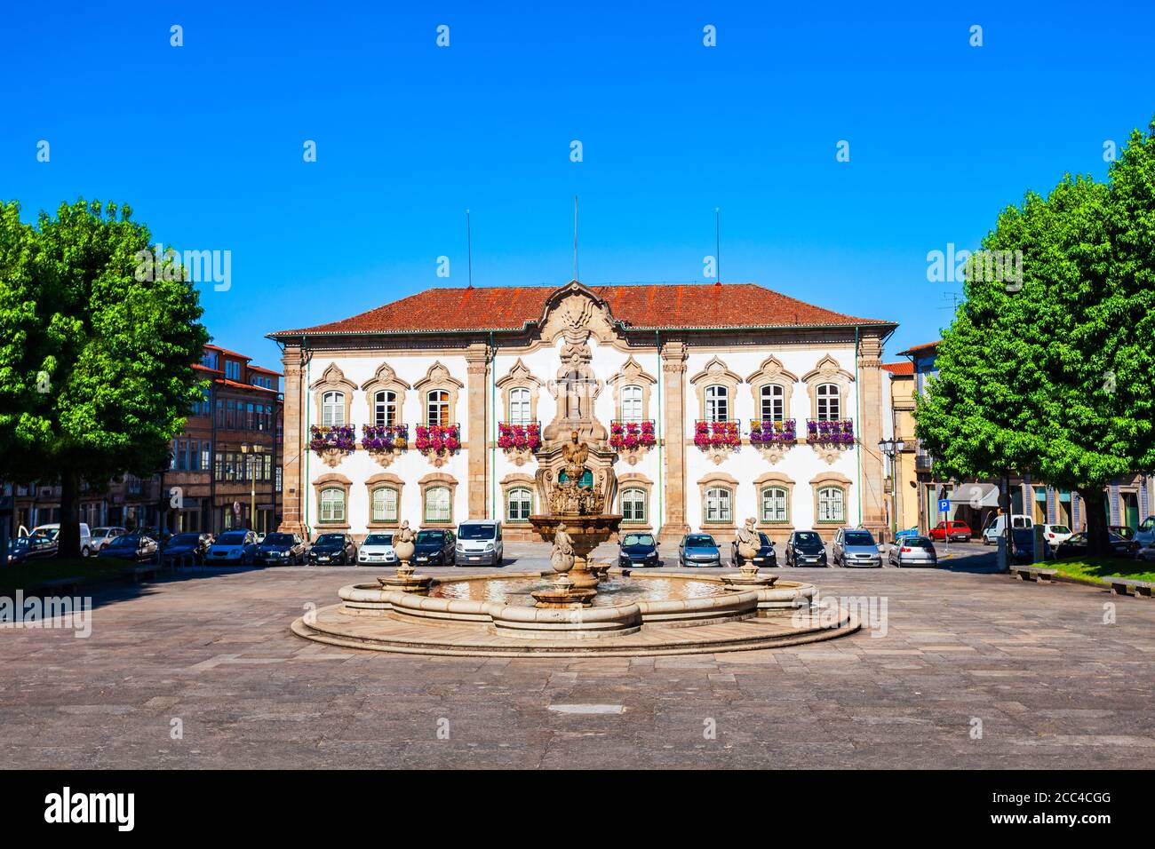 L'hôtel de ville de Braga ou Paco do Concelho de Braga est une salle municipale située dans le centre de Braga, à Portuga Banque D'Images