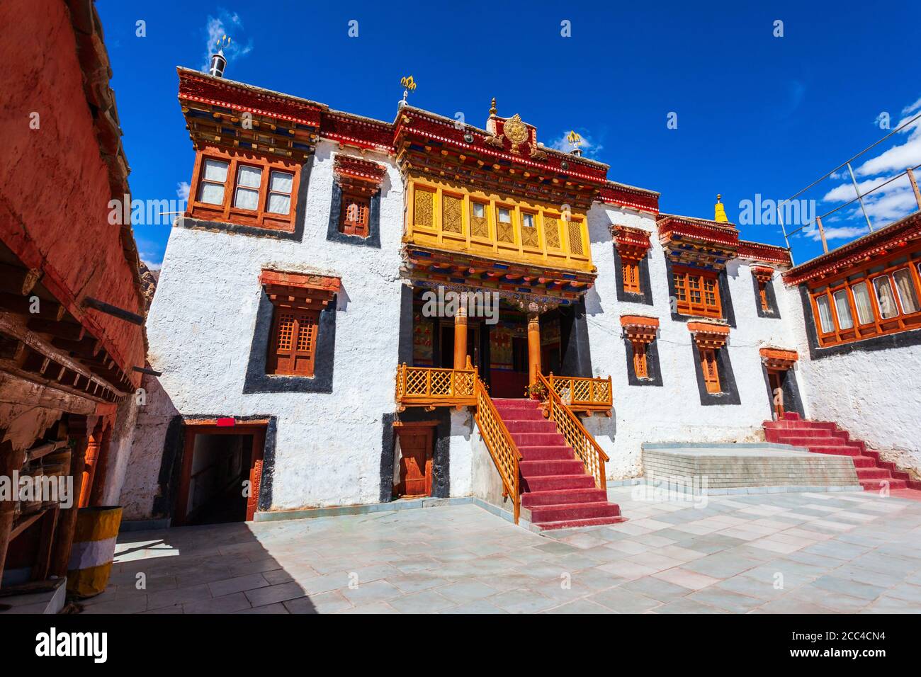 Monastère du Likir ou Gompa dans le village de Likir près de Leh à Ladakh, dans le nord de l'Inde Banque D'Images