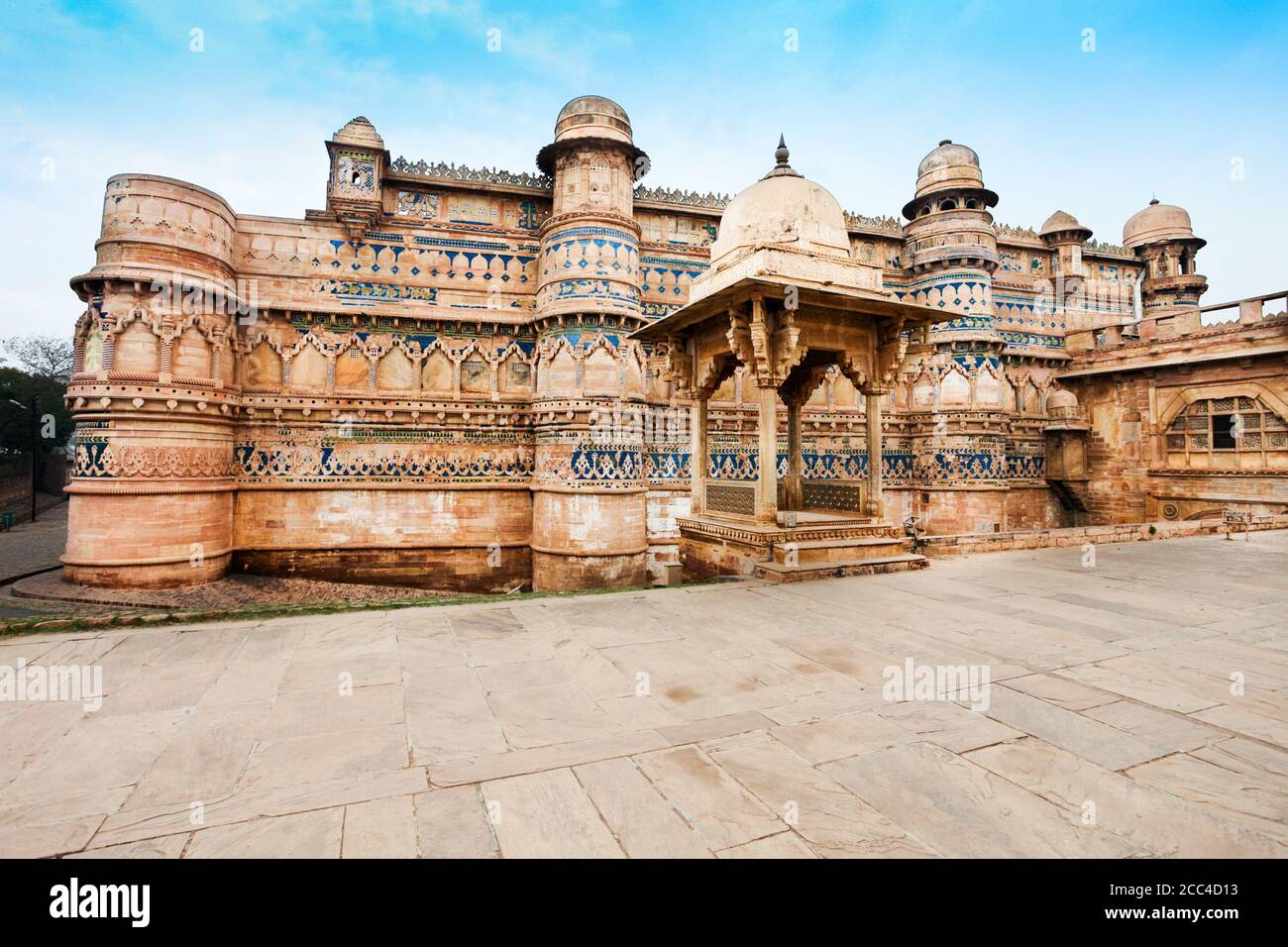 Le fort de Gwalior ou Gwalior Qila est un fort de colline dans la ville de Gwalior dans l'état de Madhya Pradesh, dans le centre de l'Inde Banque D'Images