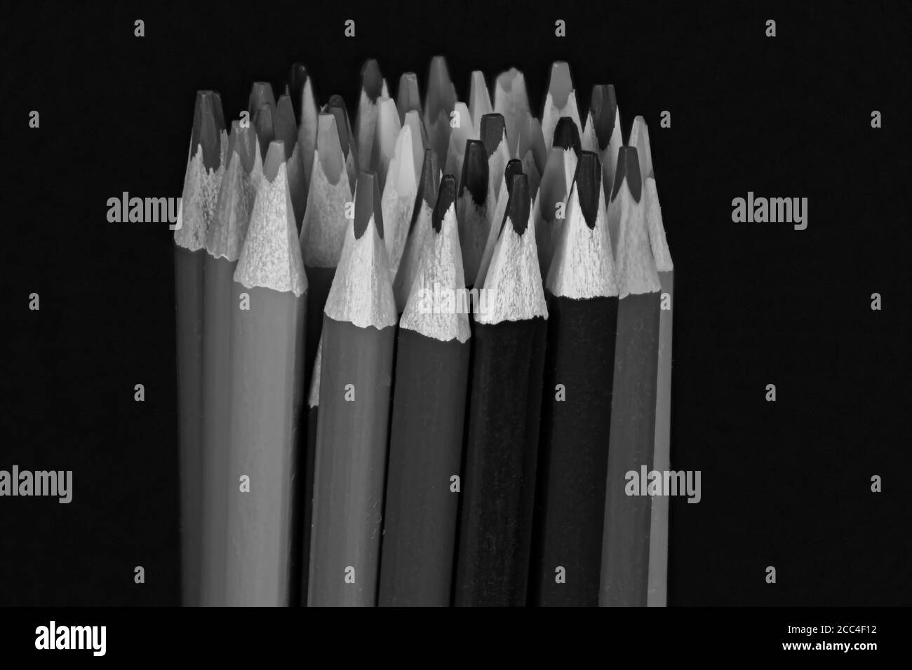 Dessin aux crayons de couleur Banque d'images noir et blanc Alamy