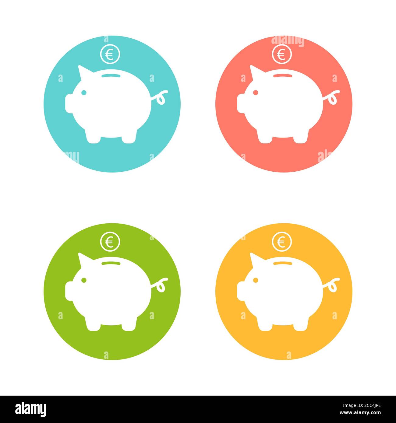 Illustration d'un cercle coloré des signes de pigeons sur un arrière-plan isolé Banque D'Images