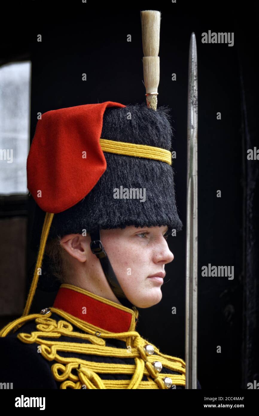 Soldats de la troupe du roi, Artillerie royale (KTRHA) Banque D'Images