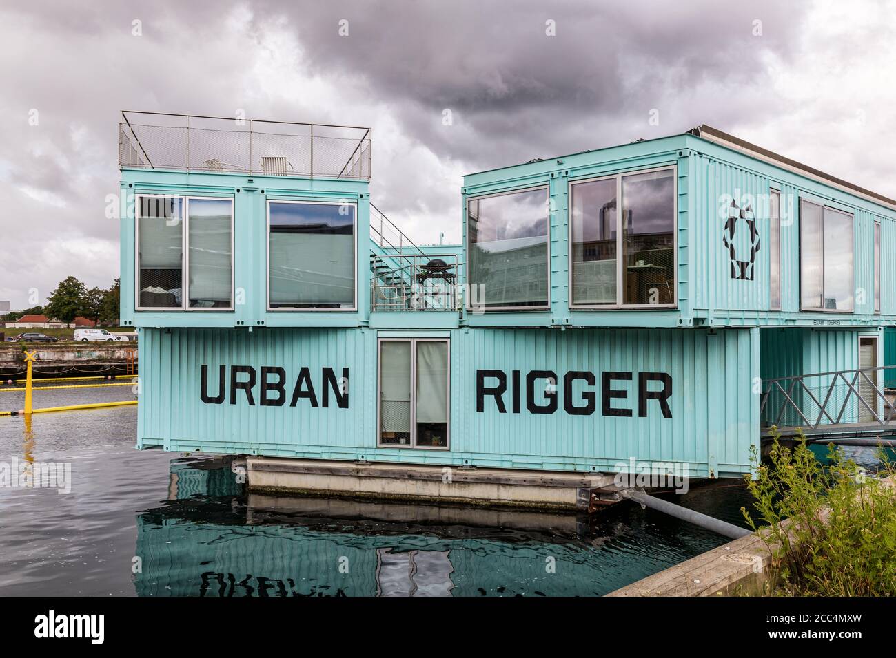 Urban Rigger, unités de logement pour étudiants, port de Copenhague, Copenhague, Danemark Banque D'Images