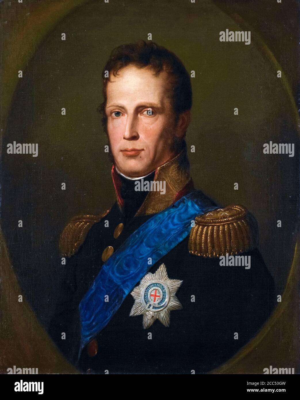 William I des pays-Bas (1772-1843), prince souverain des pays-Bas, plus tard roi des pays-Bas, portrait painting, 1813-1815 Banque D'Images