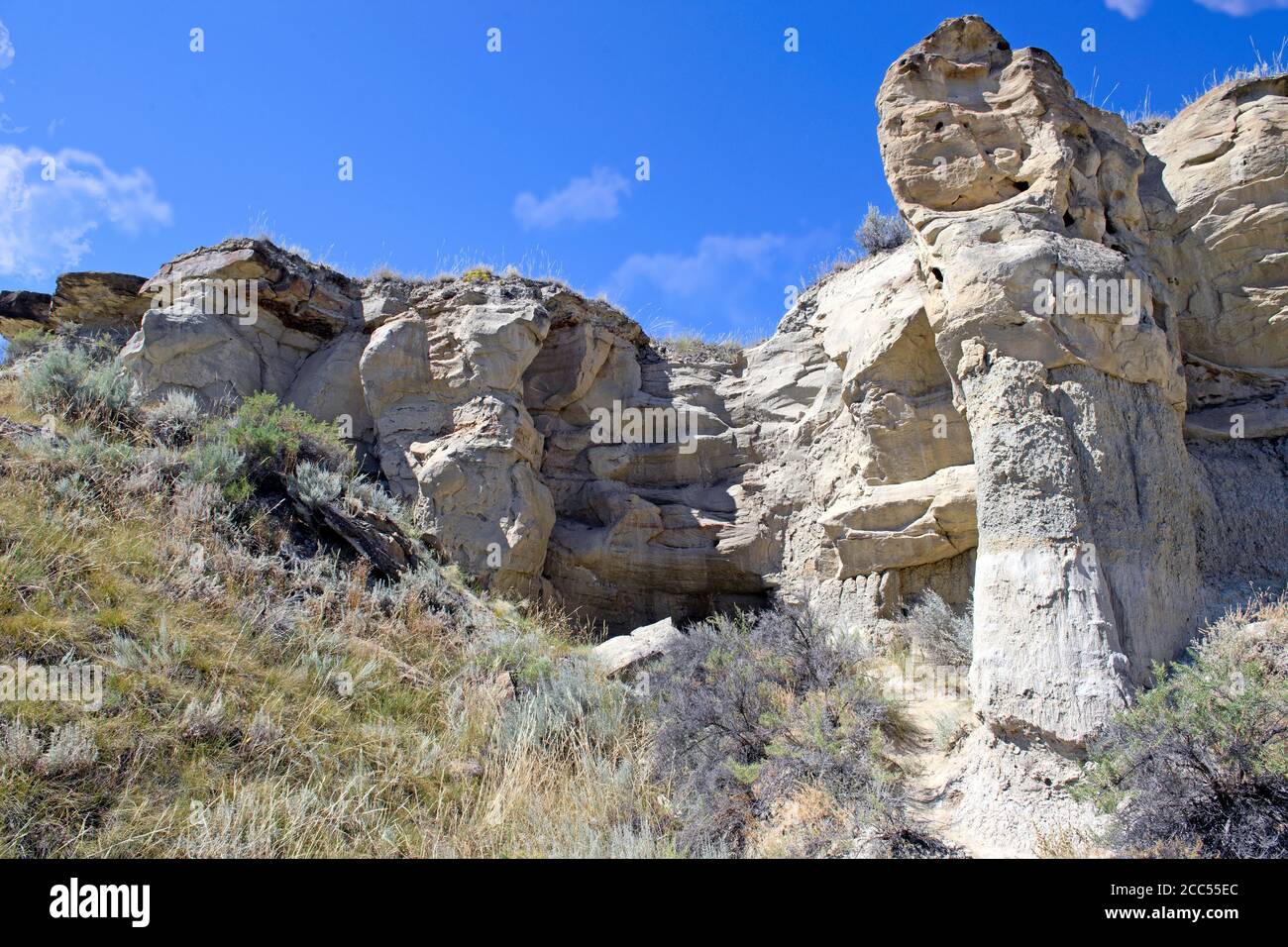 Le parc provincial Dinosaur en Alberta Canada Banque D'Images
