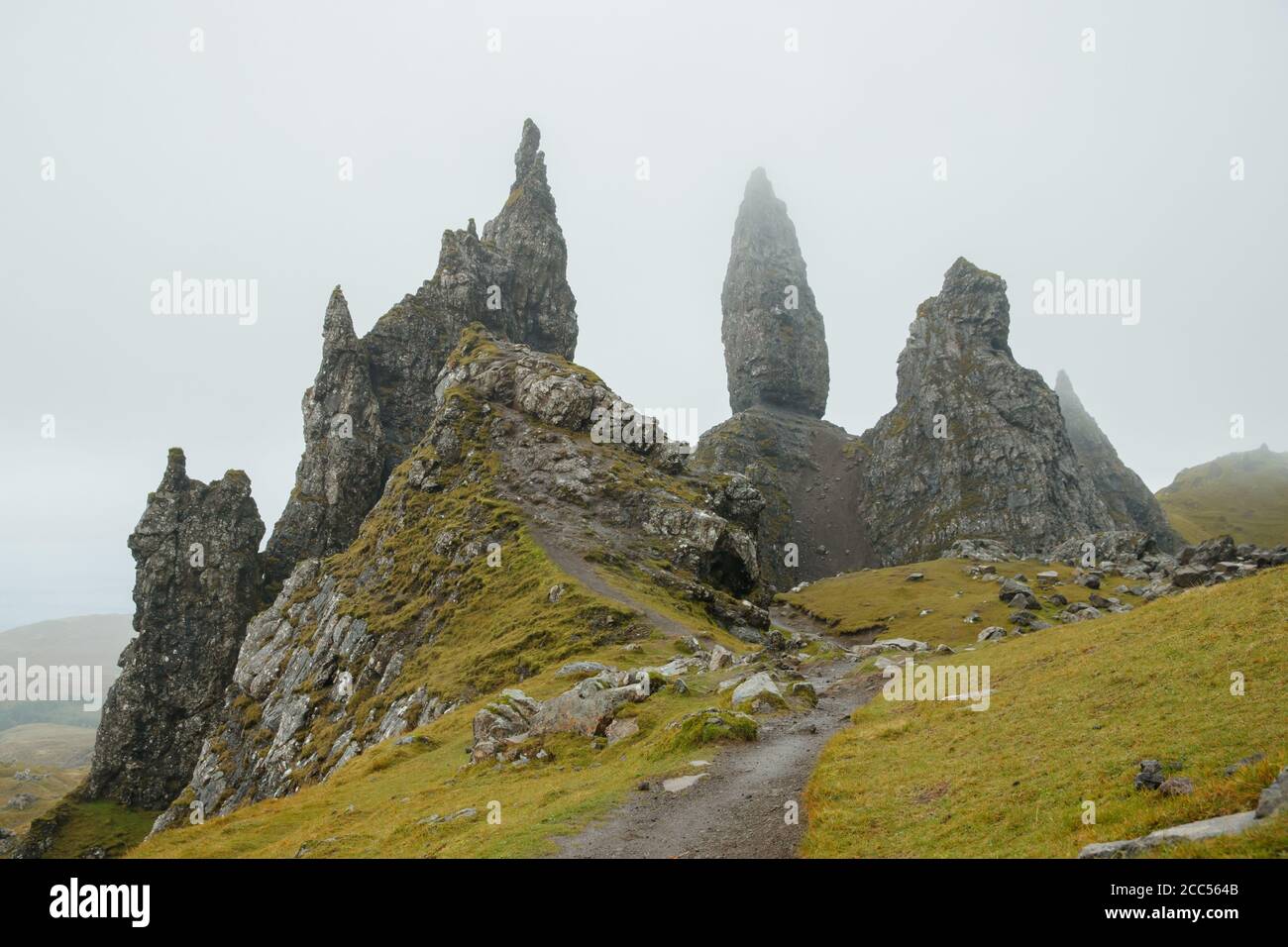 Vieil Homme de Storr, île de Skye Banque D'Images