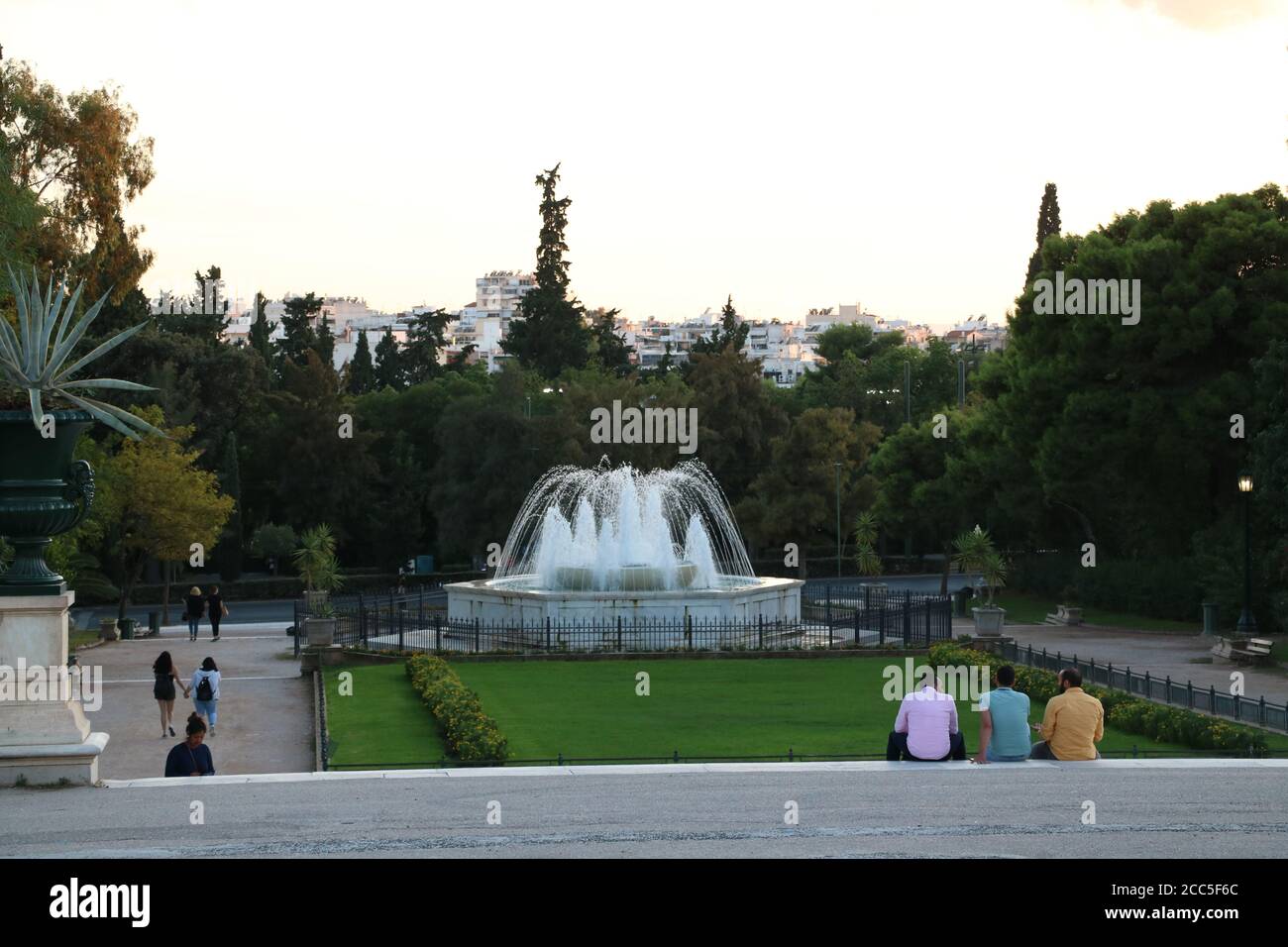 Jardins de Zappeion Megaron, Athènes, Grèce Banque D'Images