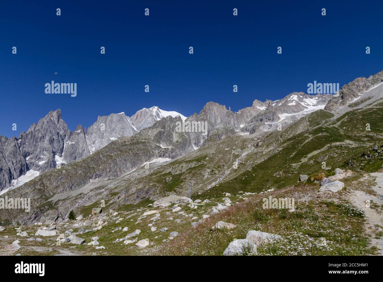 Paysage du Mont blanc (Monte Bianco) Banque D'Images