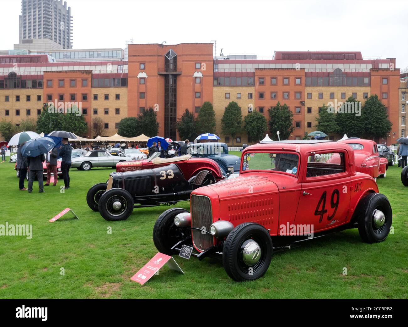 1932 Ford modèle B classe HotRod au Londres 2020 cours à l'honorable Artillerie Company dans la ville de Londres, Royaume-Uni Banque D'Images