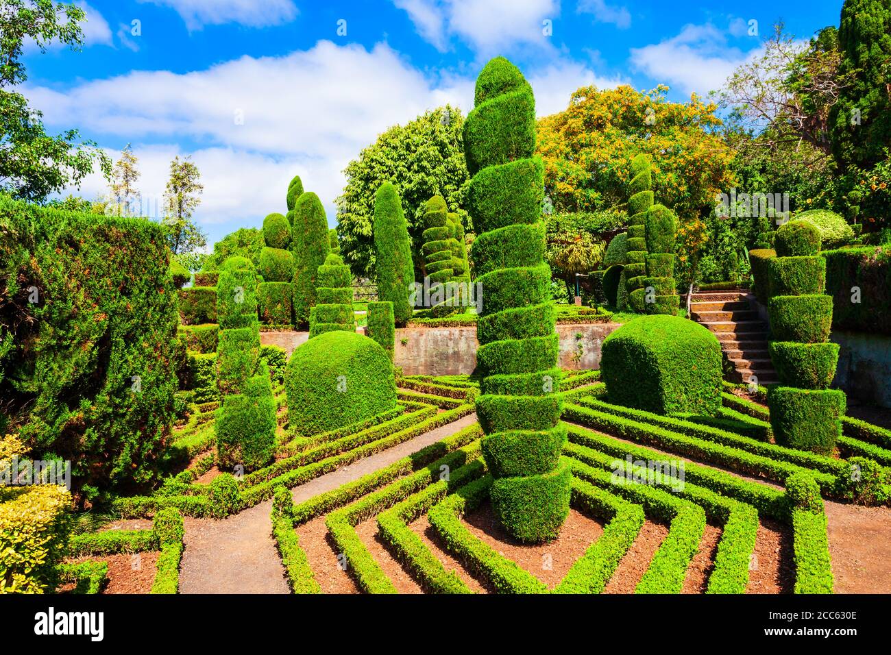 FUNCHAL, MADÈRE - 09 JUILLET 2014 : jardin botanique de Madère ou Jardim Botanico à Funchal, Madère Banque D'Images