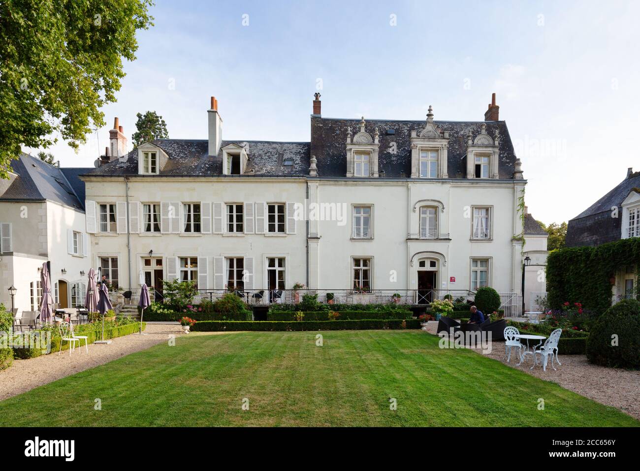 Hôtel France ; Hôtel le Clos d'Amboise et jardins, Amboise, vallée de la Loire, France Europe Banque D'Images