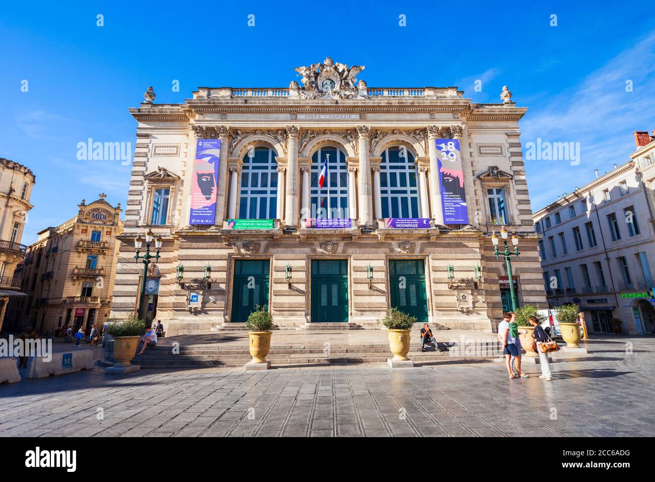 MONTPELLIER, FRANCE - 22 SEPTEMBRE 2018 : Opéra Orchestre National Montpellier l'Occitanie est un théâtre principal de la ville de Montpellier dans le sud de la France Banque D'Images