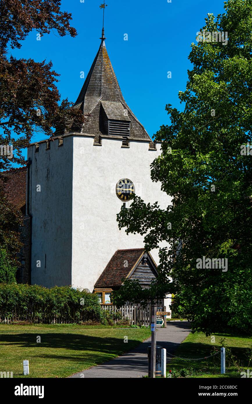 L'église Saint-Bartholomée d'Otford, Sevenoaks, Kent, Angleterre. Est un bâtiment classé de catégorie I Banque D'Images