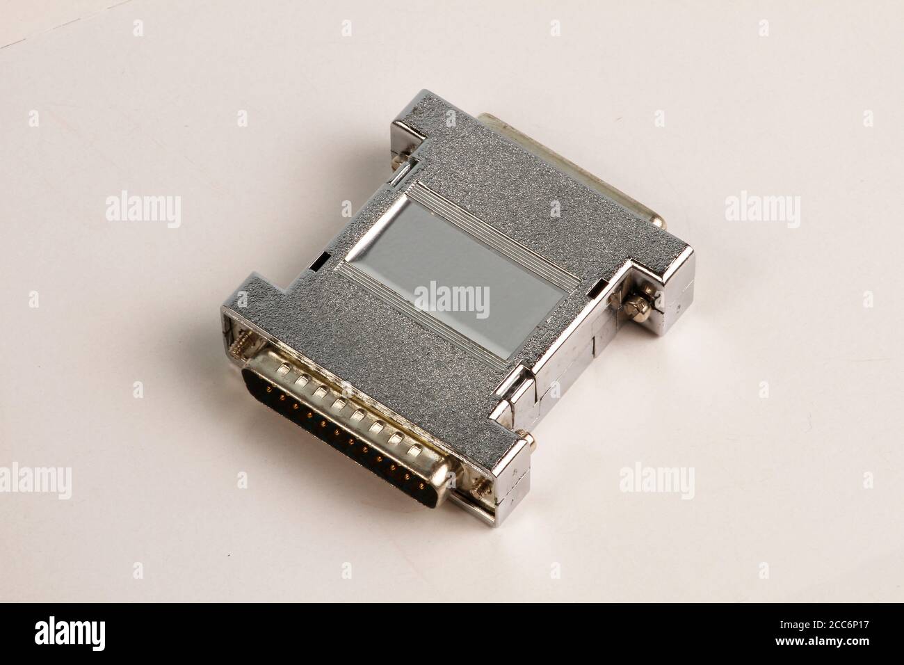 Verrouillage matériel du port parallèle pour le logiciel. Dongle de port parallèle pour logiciel. Dongle de port parallèle. Verrouillage matériel du port parallèle. Banque D'Images