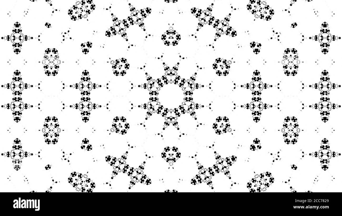 Résumé motif transparent kaléidoscopique. Banque D'Images