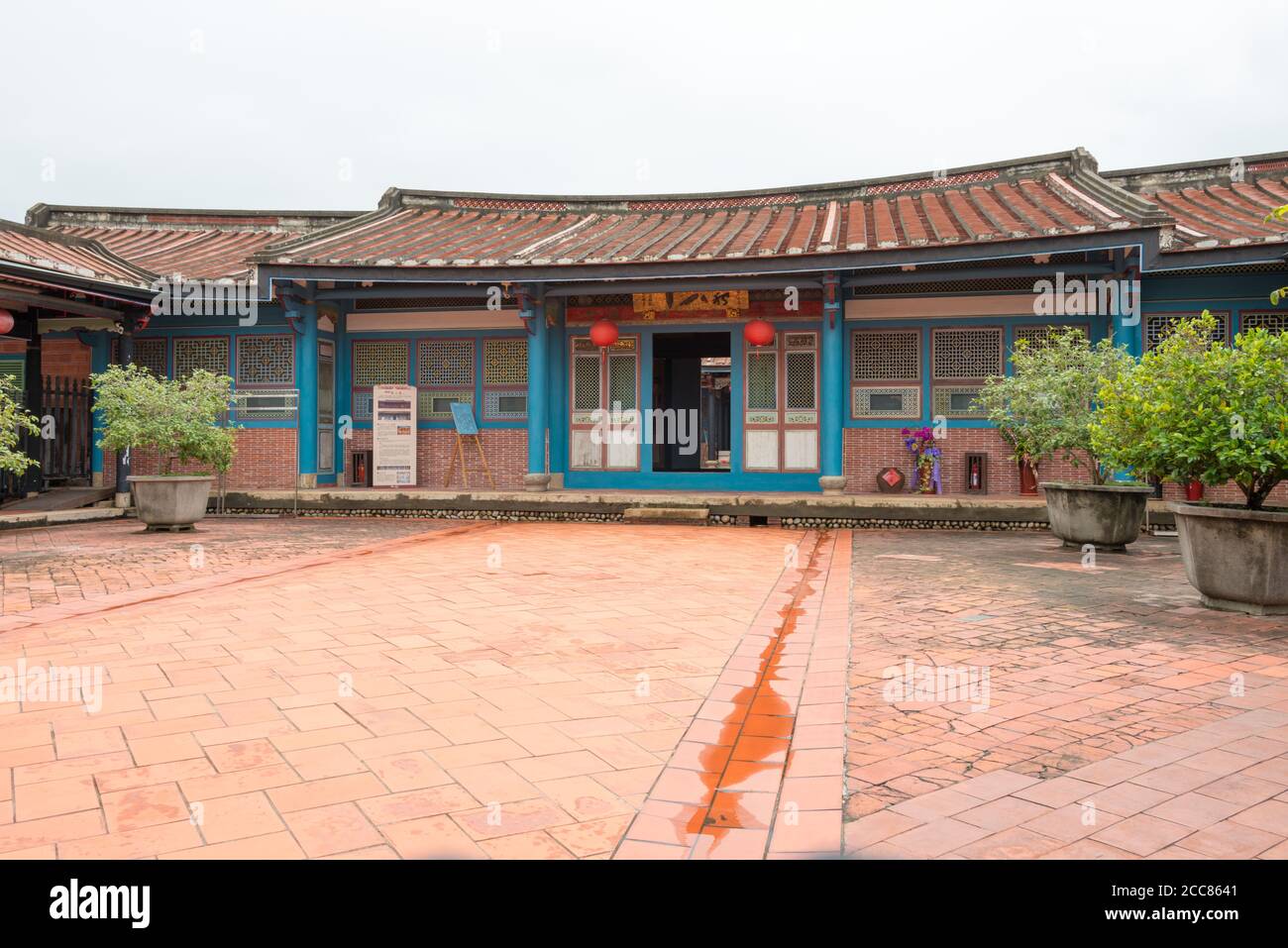 Taichung, Taïwan - Wufeng Lin Family Mansion and Garden à Taichung, Taïwan. La résidence a été construite à l'origine en 1864, et site historique national. Banque D'Images