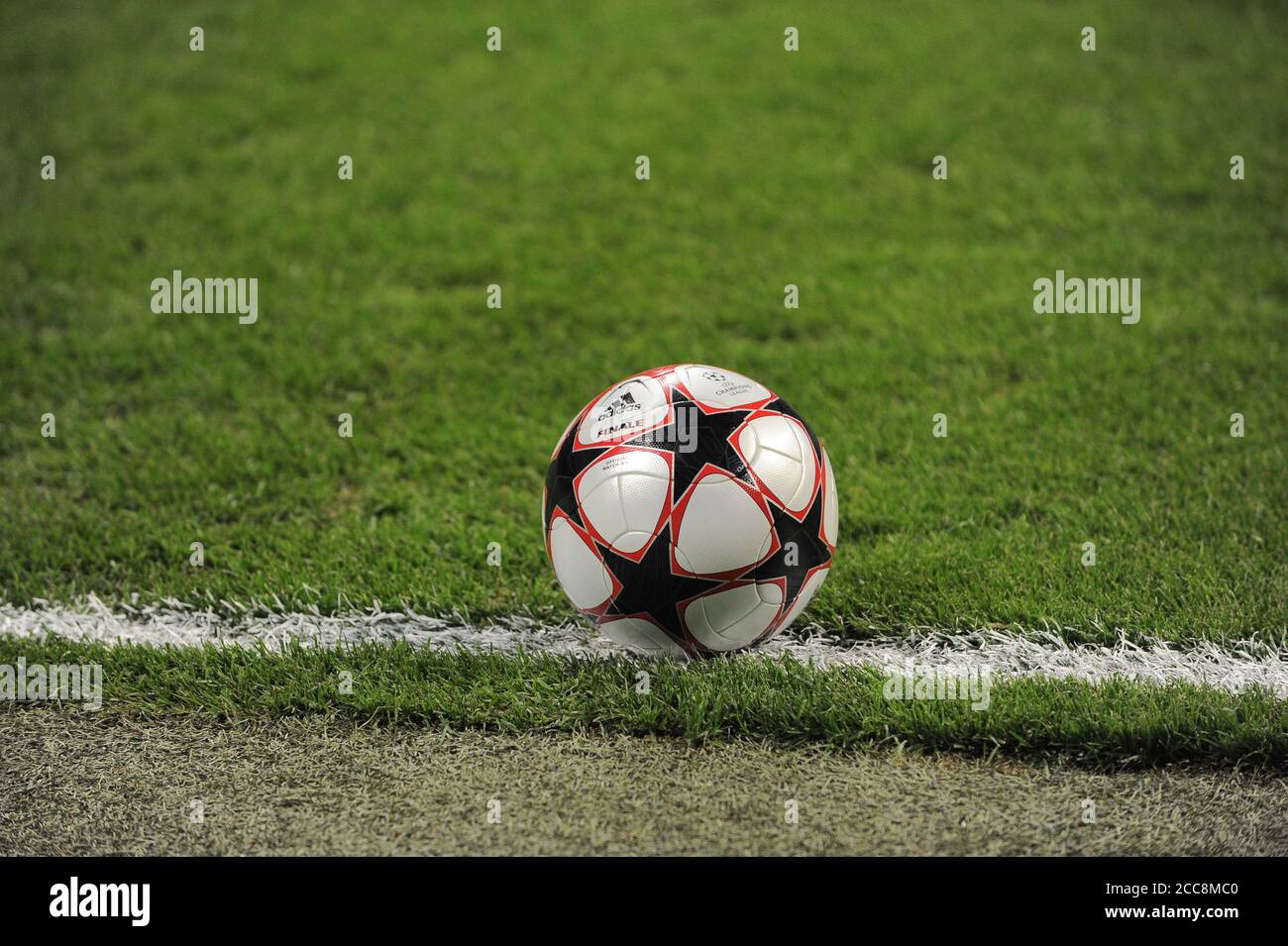 Milan Italie, 31 mars 2010, 'G.Meazza' Stadium, UEFA Champions League 2009/2010, FC Inter - CSKA Mosca : Soccer ball Banque D'Images