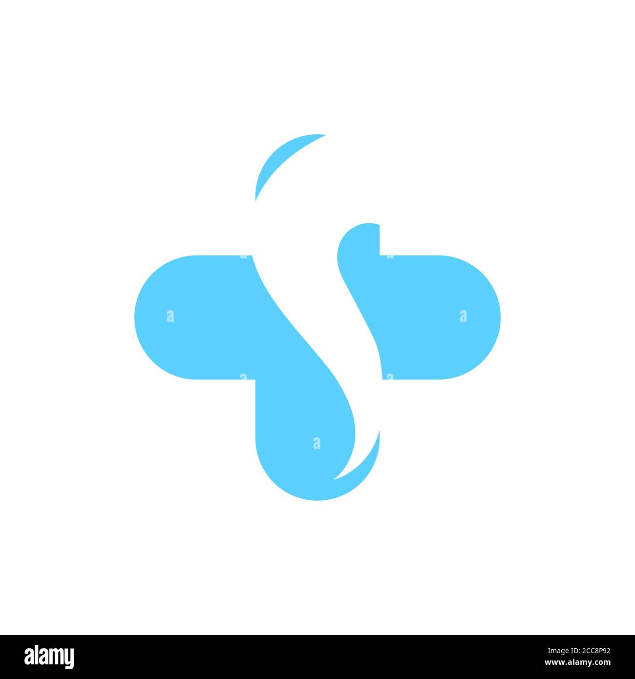Médecin + illustration vectorielle logo vectoriel pour les soins de santé. Illustration de Vecteur