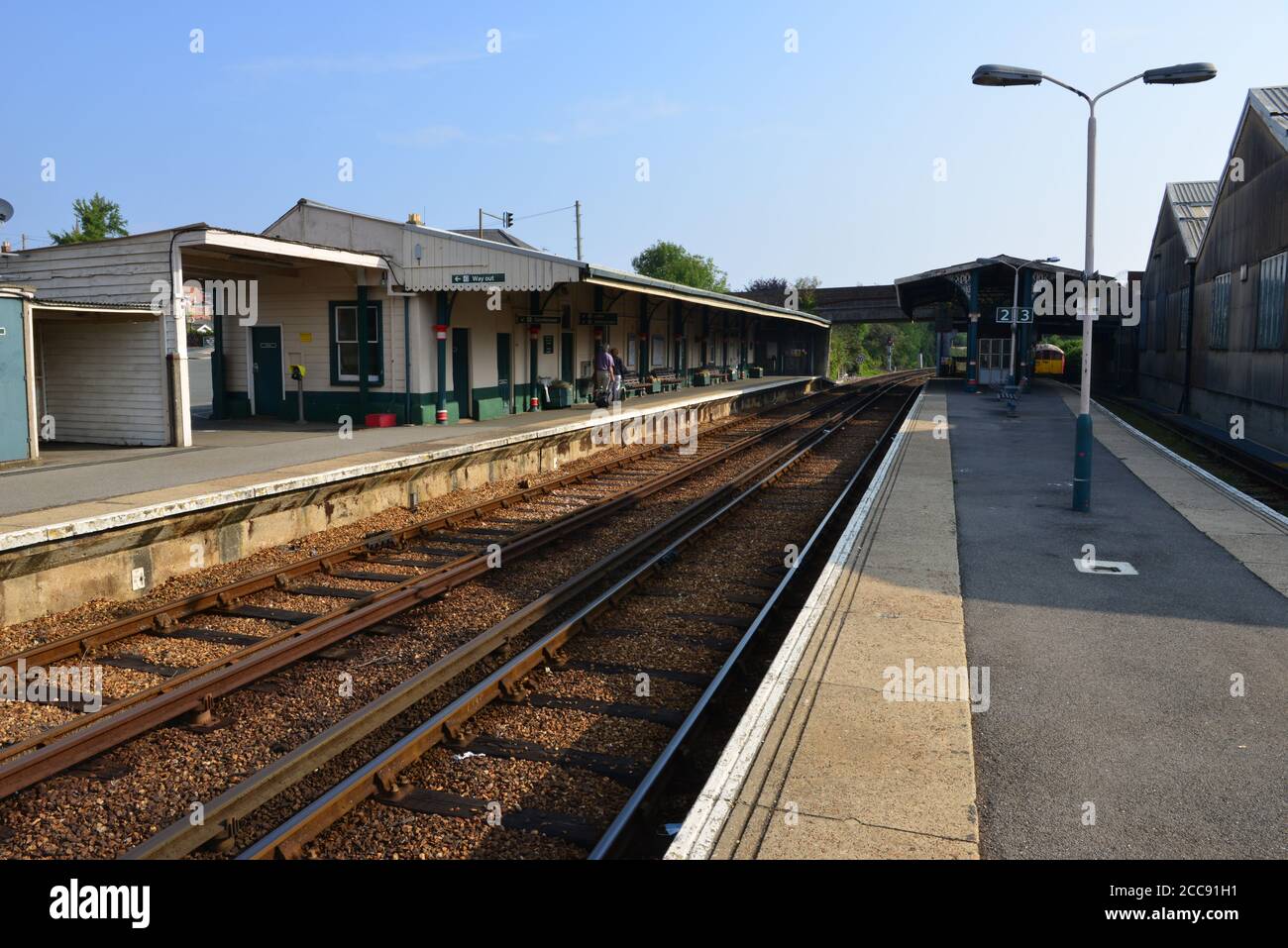 Ryde St johns station dans l'île de Wight Banque D'Images