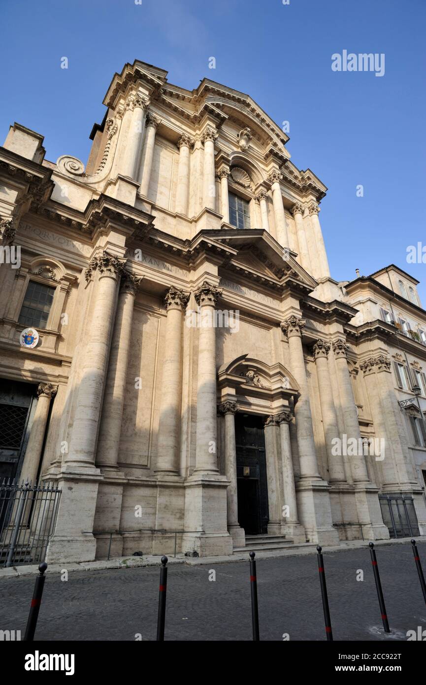 Italie, Rome, église de Santa Maria à Portico à Campitelli (17th siècle) Banque D'Images