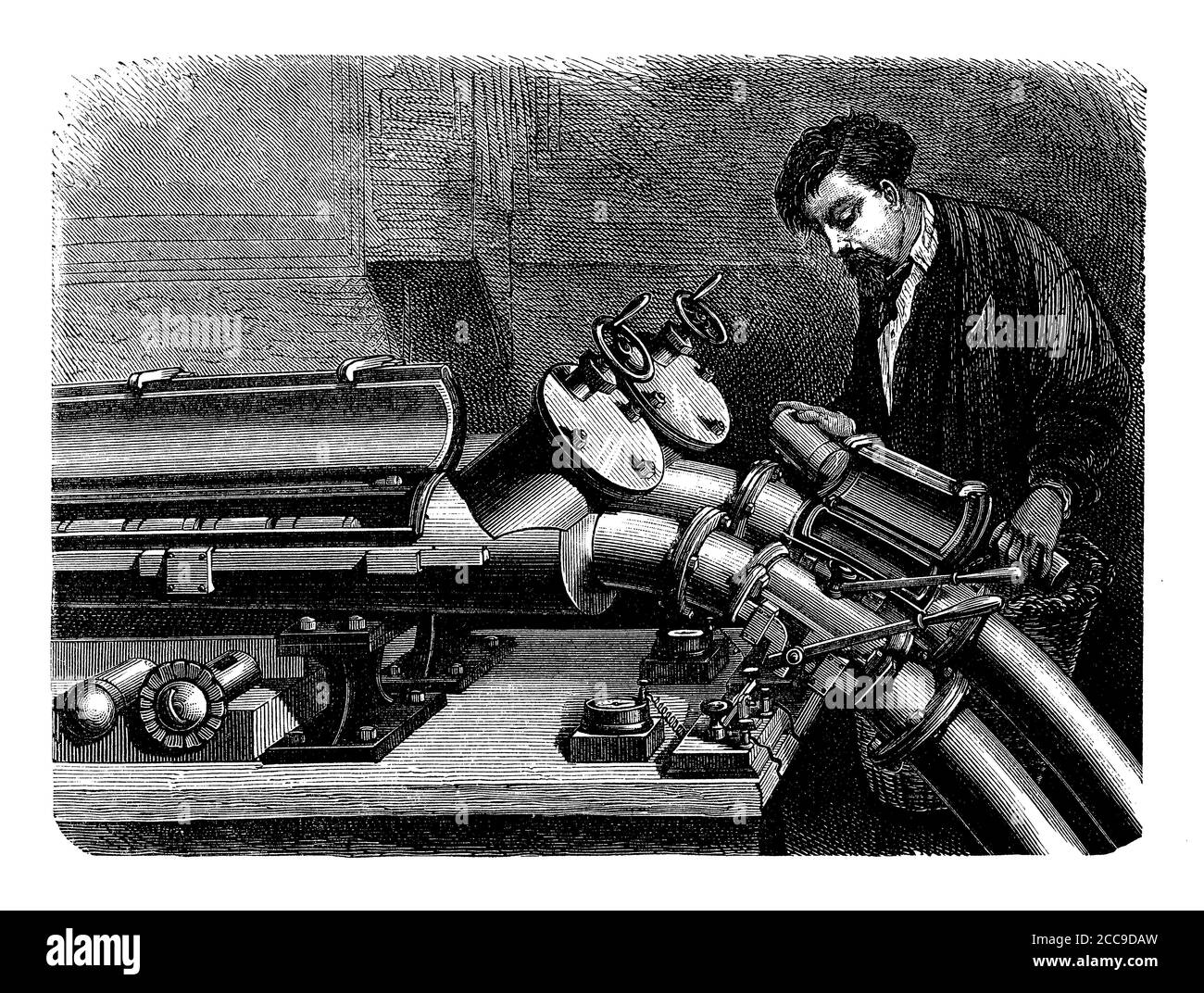 Transport pneumatique de petits colis et expédition à la gare de Paris, 19e siècle Banque D'Images